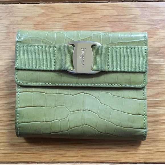 Salvatore Ferragamo Vara Embossed Bifold Wallet